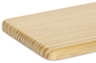 Kishen Ridge Rectangular Natural Wood Glossy Tray
