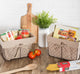 Medium Rustic Bronze Chicken Wire Natural Liner Basket, Set Of 2