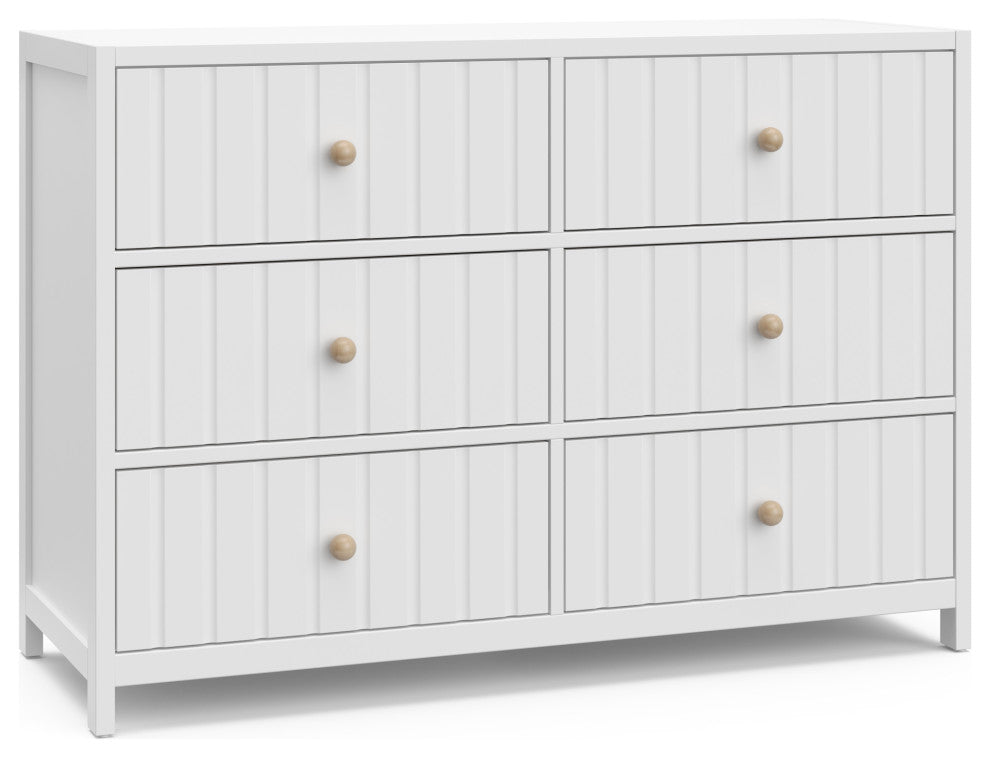 Graco Teddi 6 Drawer Double Dresser, White