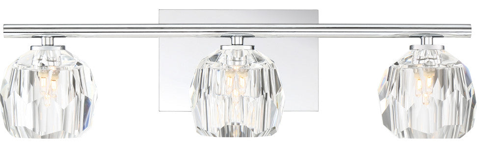 Quoizel RGA8603C Three Light Bath Fixture, Polished Chrome Finish