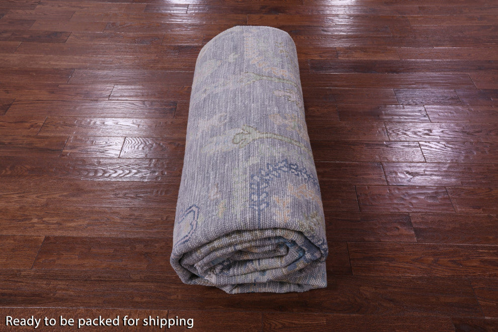 10' 0" X 13' 11" Hand Knotted Turkish Oushak Wool Rug - Q13323