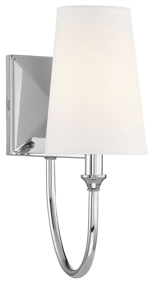 Cameron 1-Light Sconce, Polished Nickel