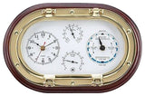 Clock, Tide Clock, Thermometer and Hygrometer Porthole Weather Station