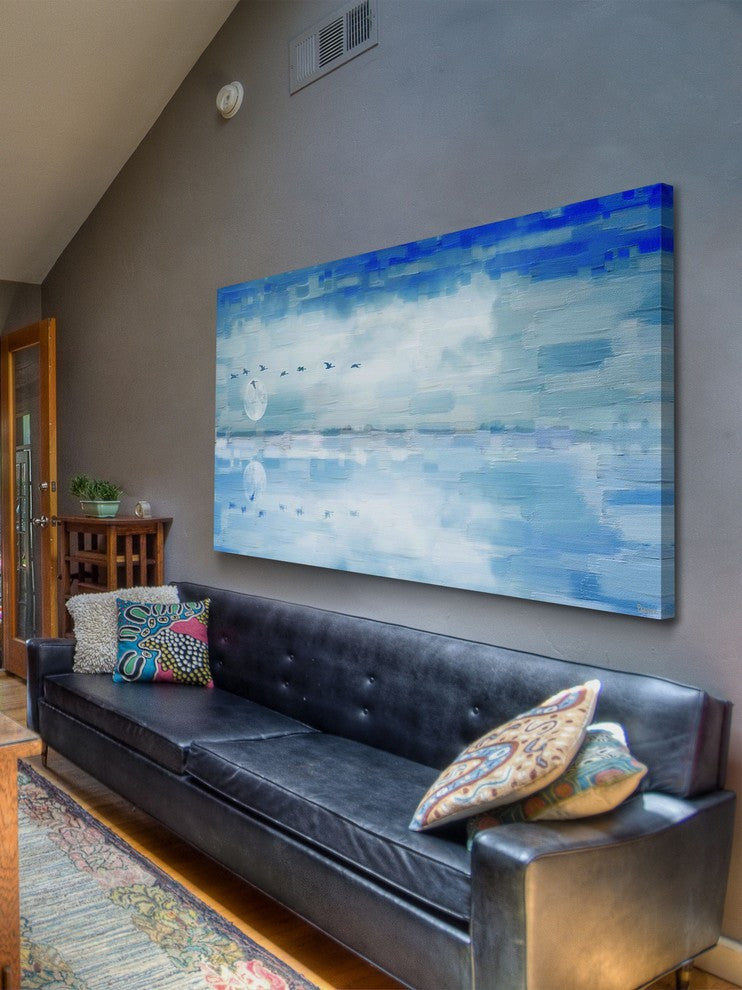 "Huntingdon" Print on Canvas, 24"x12"