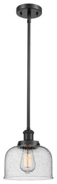Large Bell 1-Light Pendant, Matte Black, Seedy