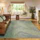 Indoor/Outdoor Sedona SN11 Moss Machine Washable 5' x 7'6" Rug