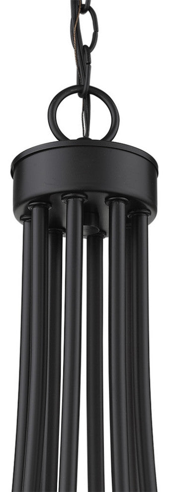 Sawyer 8-Light Matte Black Chandelier