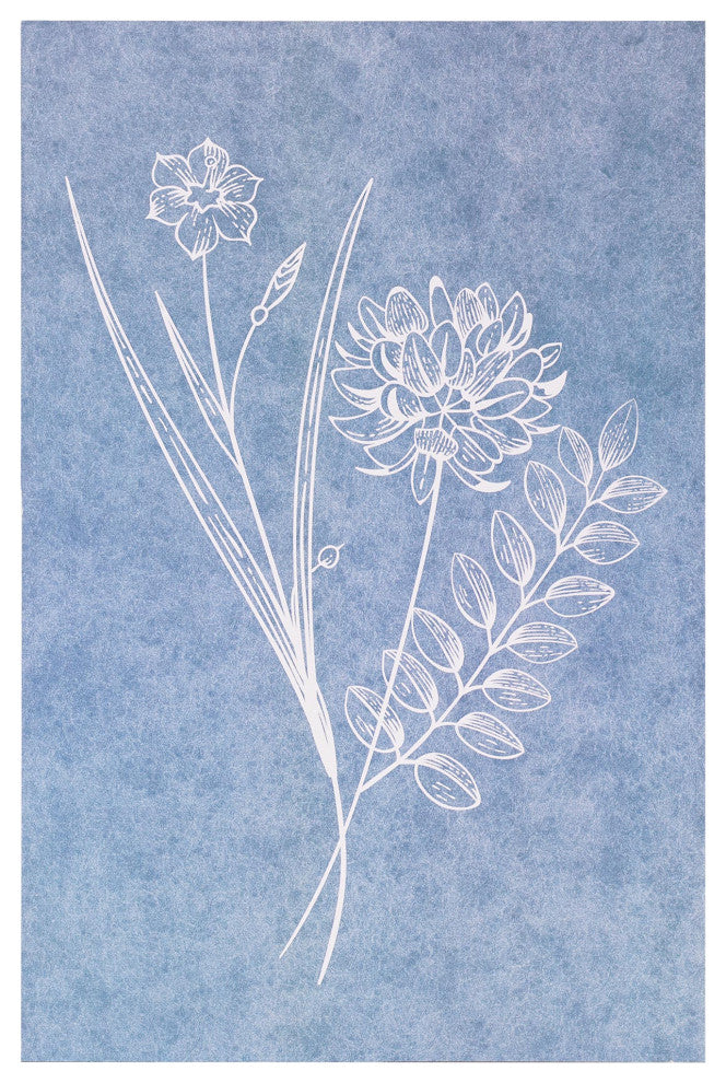 American Art Decor Wildflowers III Box Top Wall Art Print - 12" x 18"