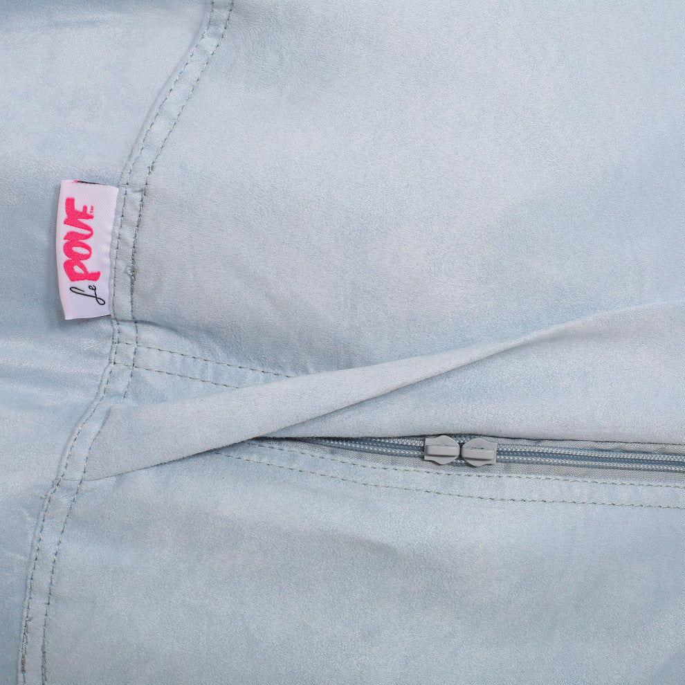 Liberty Modern 8 Foot Microfiber Pastel Bean Bag, Sea Foam Teal