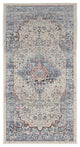 Nourison Vintage Kashan 2' x 4' Ivory Blue Vintage Indoor Rug