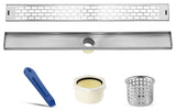LUXE Subway Grate Linear Drain, 60"