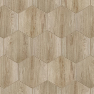 Natura Hex Camel Porcelain Floor and Wall Tile