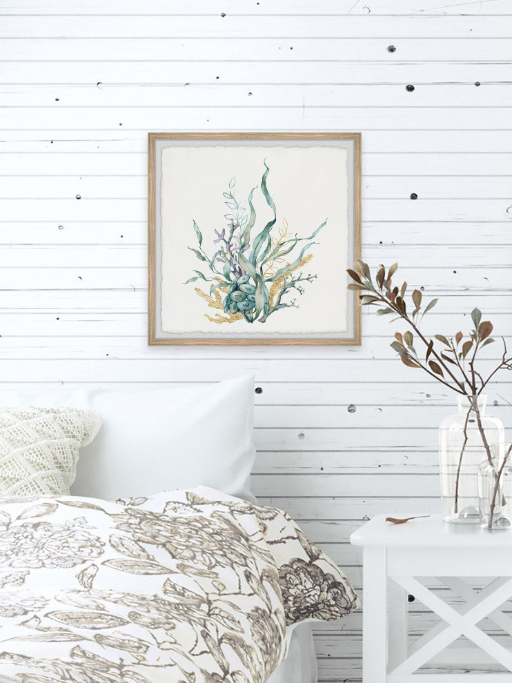 "Marine Gardens" Framed Painting Print, 32x32