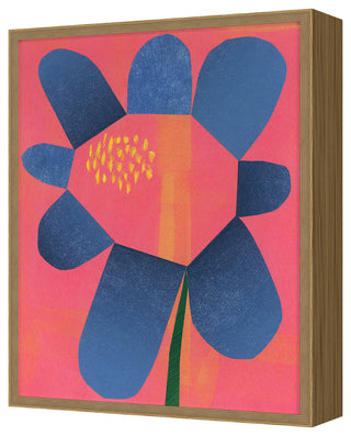 Flower Collage 2 Fine Art Print, Oak, 46"x36"