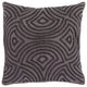Surya Skinny Dip SKD-005 20"x20" Pillow Cover, Charcoal