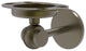 Satellite Orbit Two Toothbrush Holder With Twist Accents, Antique Brass