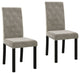 vidaXL Dining Chairs 2 pcs Light Gray Velvet