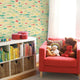 Fish Tank Peel and Stick Vinyl Wallpaper, Yellow, 24"w X 108"h