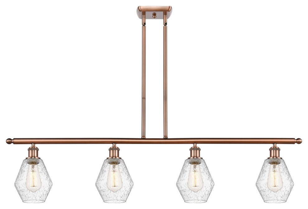 Innovations 516-4I-AC-G654-6 4-Light Island Light, Antique Copper