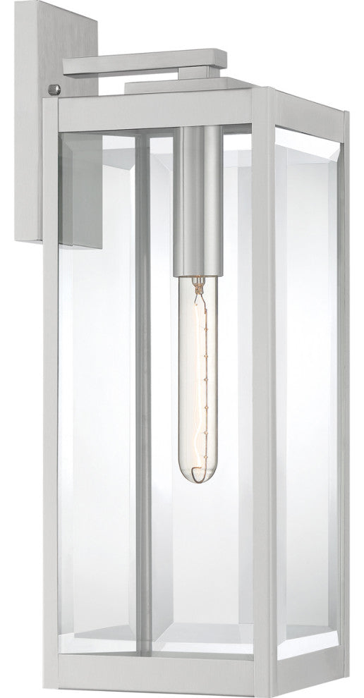 Westover 1-Light Outdoor Lantern, Stainless Steel