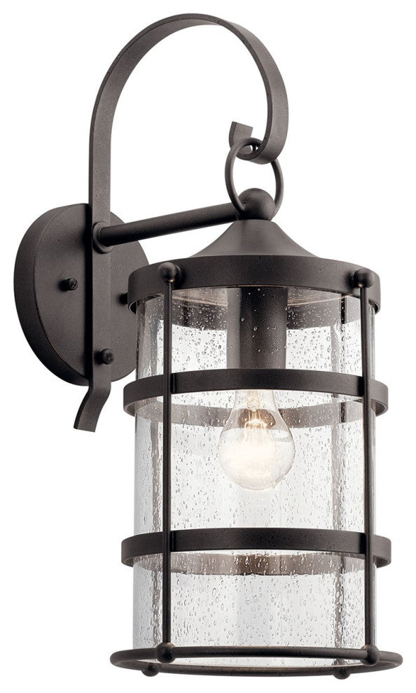 Kichler Mill Lane 1 Light Large Outdoor Wall Light in Anvil Iron