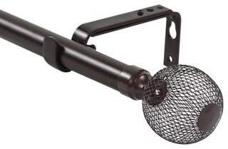 1" Columbia Adjustable Curtain Rod, Bronze, 84"-120"