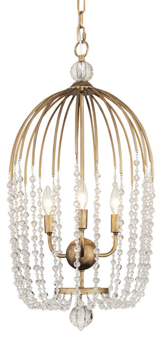 Varaluz 343F03 Voliere 3 Light 15"W Taper Candle Pendant - Matte Black