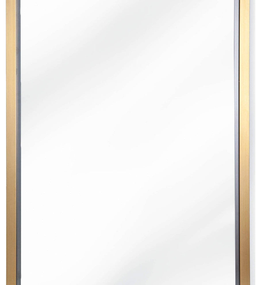 Rectangle Mirror, Brass