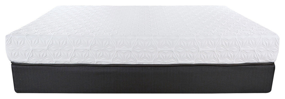 8" Three Layer Gel Infused Memory Foam Smooth Top Mattress Cal King