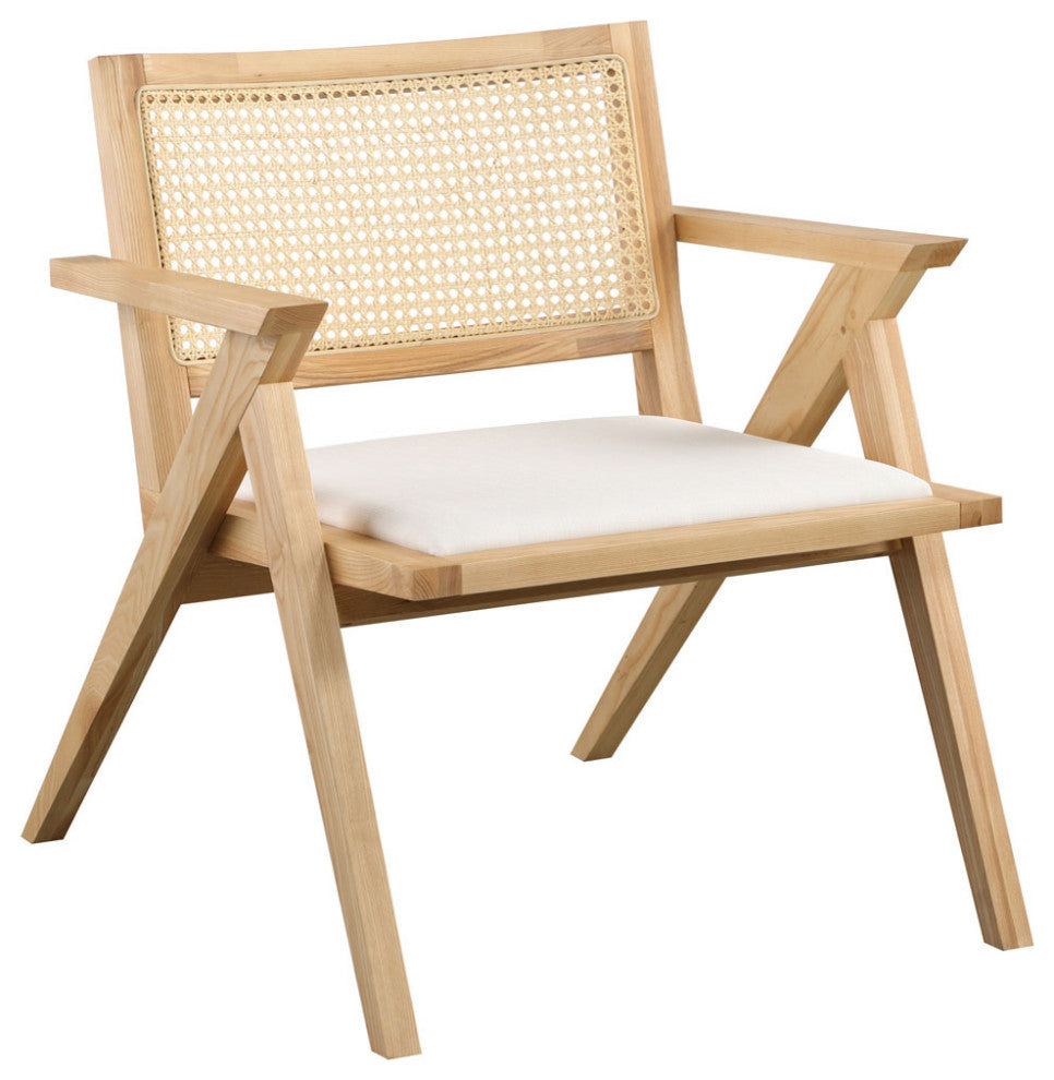 Safavieh Couture Krystine Rattan Accent Chair, Natural, Natural