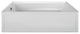 Integral Skirted Right-Hand Drain Soaking Bath White 72x42x20.75