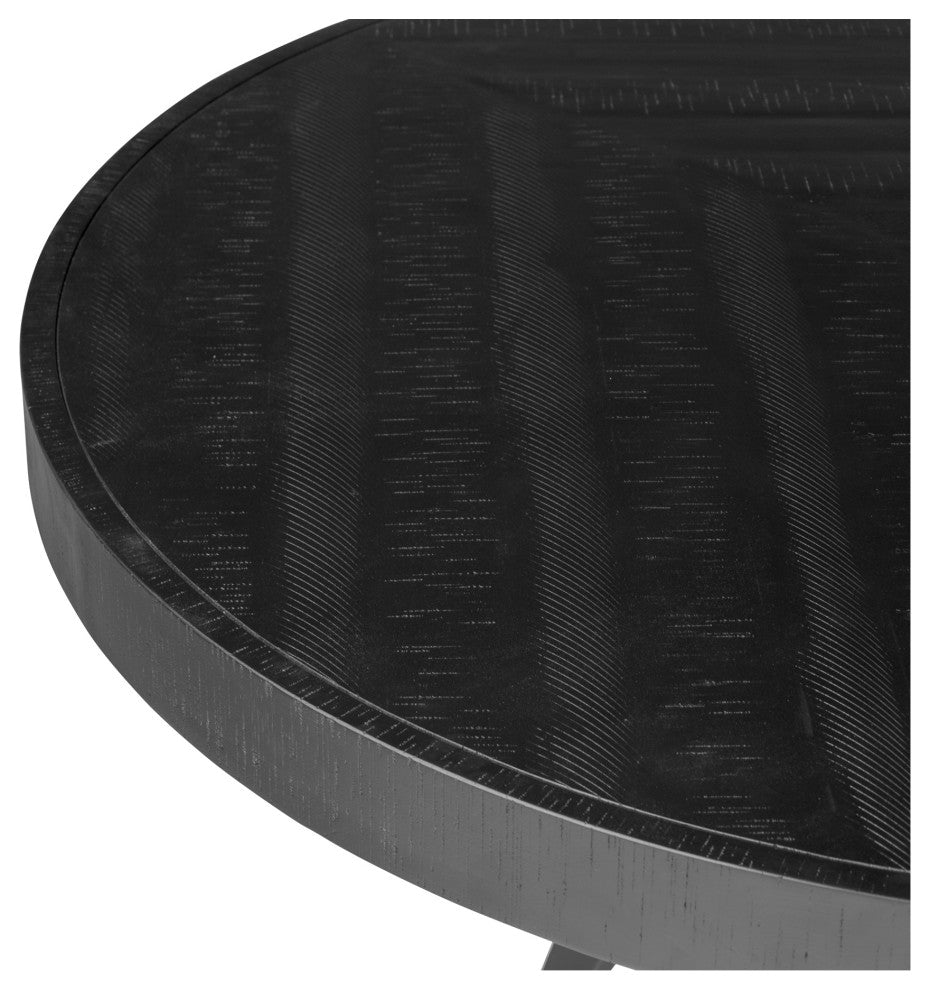 Parq Round Dining Table Black