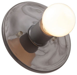 Discus Wall Sconce, Gloss Grey