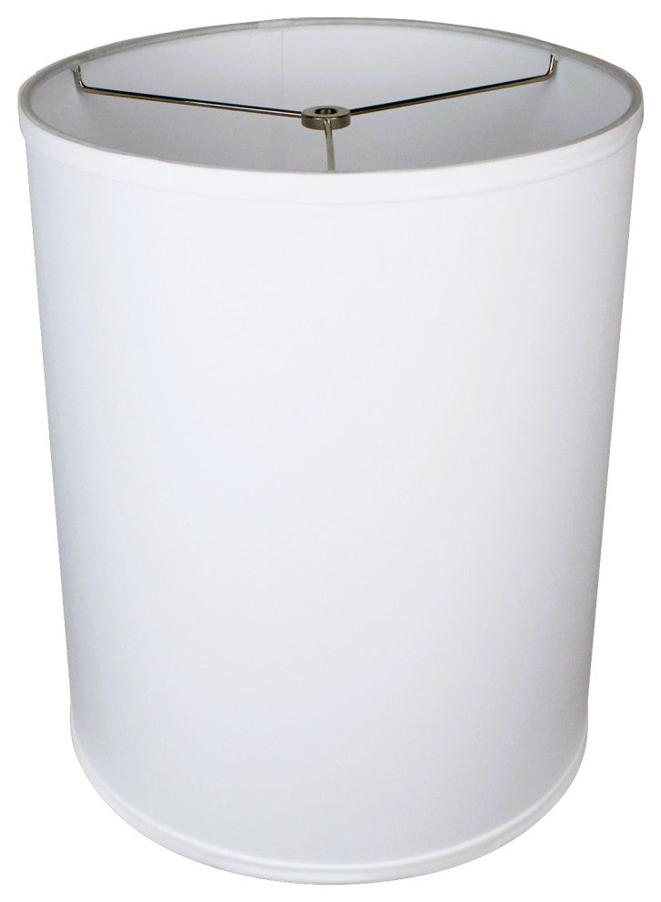 FenchelShades Drum Lampshade 12"x12"x15", Linen White