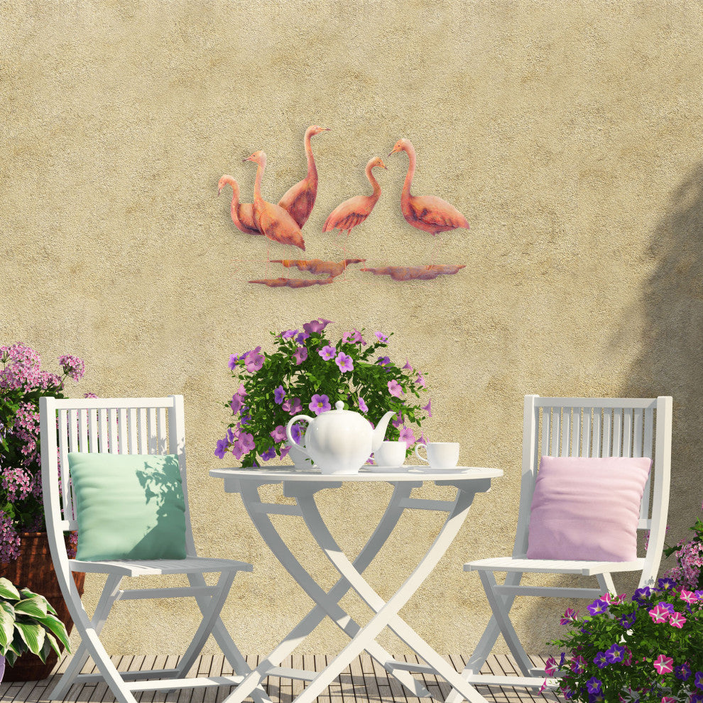 Flamingos Wall Decor Group Of Five