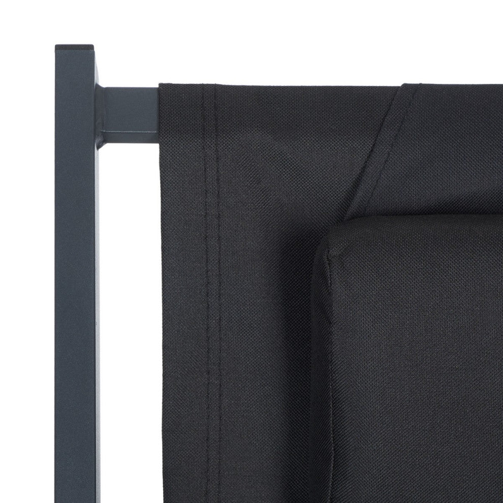 Safavieh Outdoor Camlin Set of 2 Sling Chairs Black