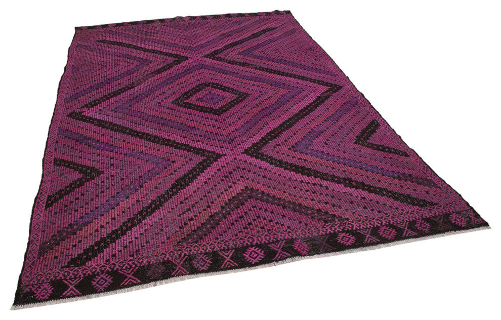 Rug N Carpet - Handmade Oriental 6' 8'' x 9' 5'' Contemporary Wool Kilim Rug