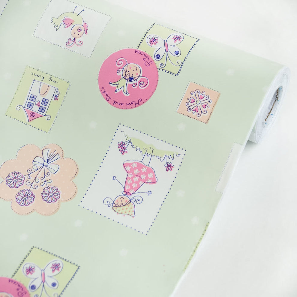 Little Princess Honeydew - Vinyl Self-Adhesive Wallpaper Prepasted Decor (Roll)