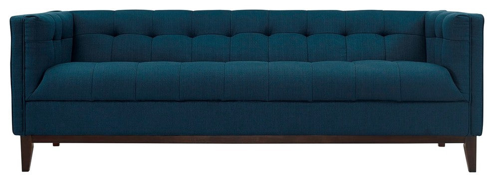 Modern Contemporary Urban Design Living Lounge Room Sofa, Navy Blue, Fabric