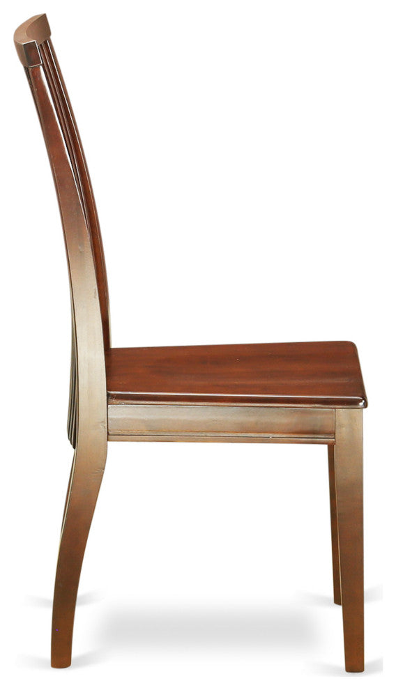 5 Pc Kitchen Set, Mahogany Wood Dining Table, 4 Mahogany Dining Chairs