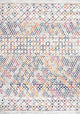 Arta Moroccan Vintage Geometric Area Rug, Multi/Cream, 8 X 10
