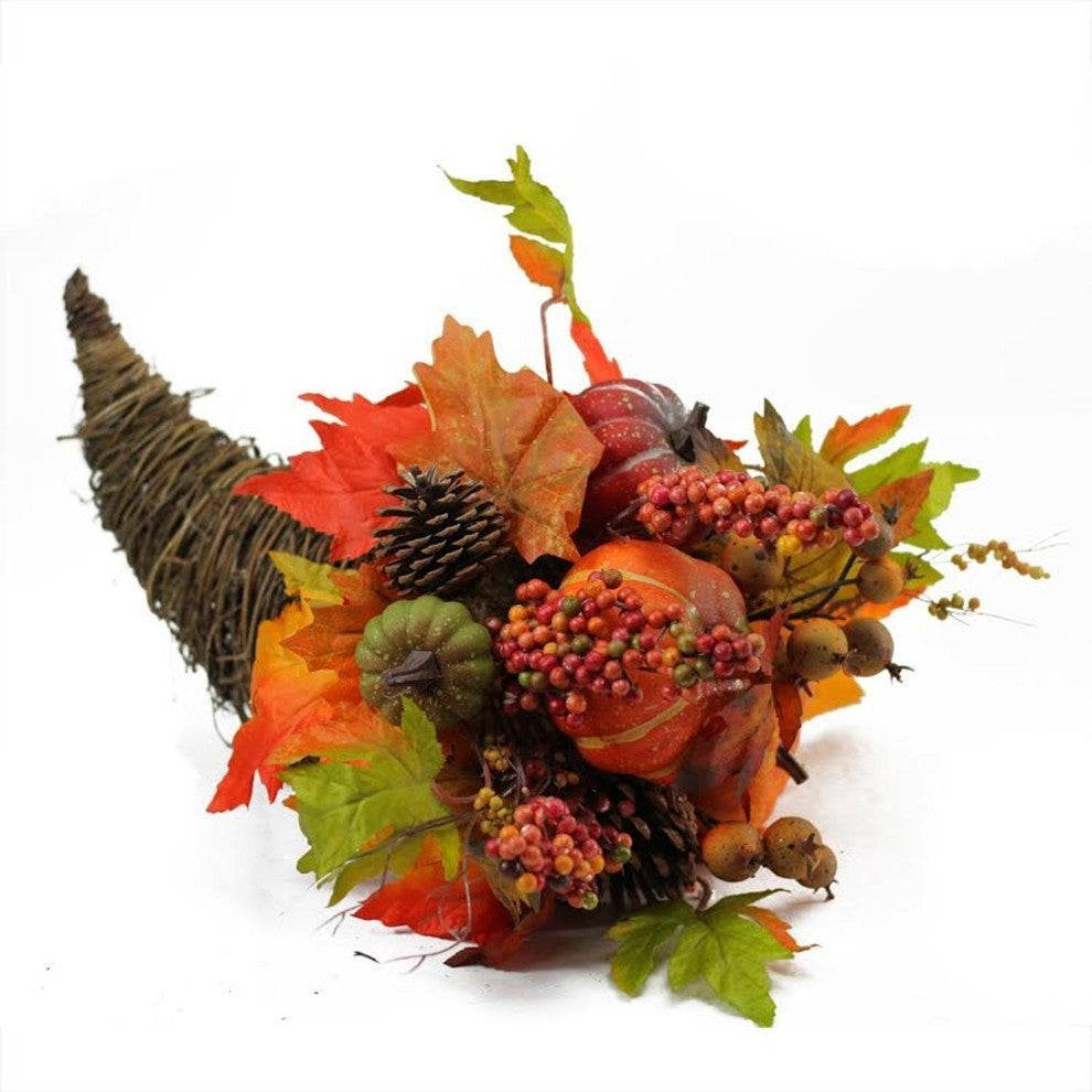 16" Autumn Harvest Leaf Grapevine Thanksgiving Decor