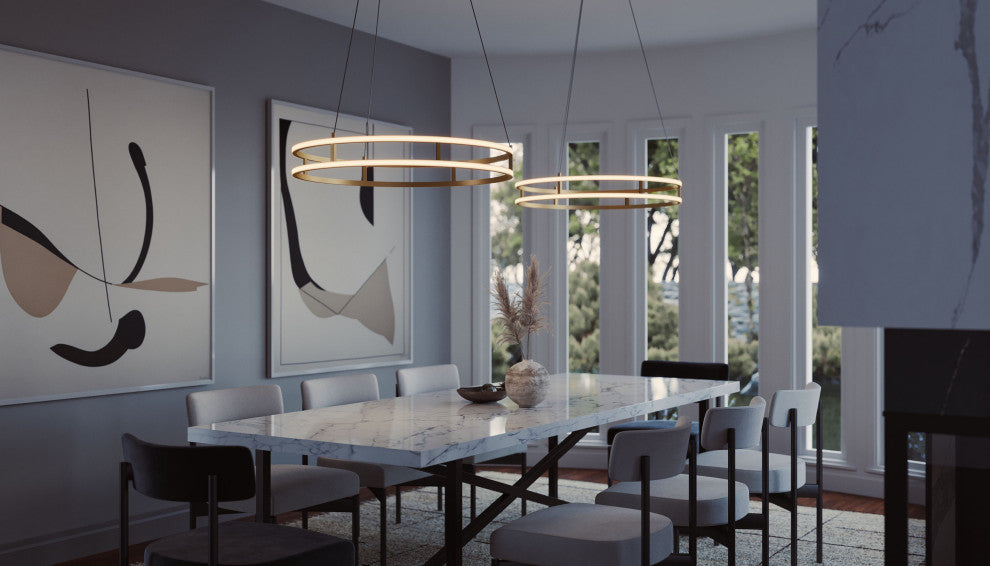 Gemini 24'''' LED Pendant - Gold