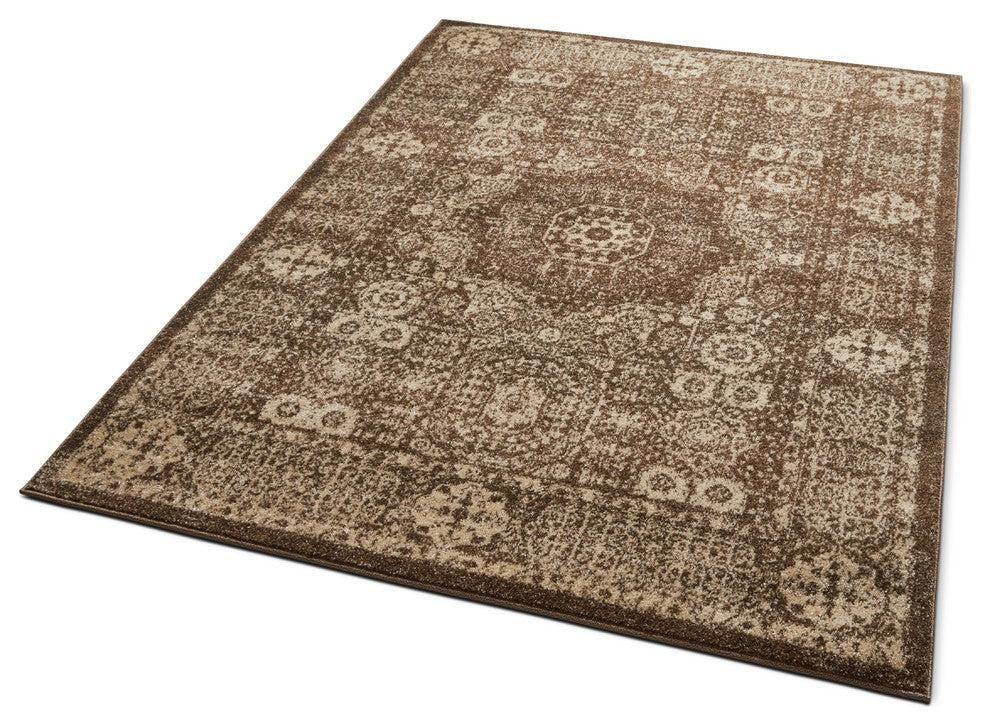 Well Woven Serenity Millie Traditional Vintage Medallion Brown Area Rug SE-18