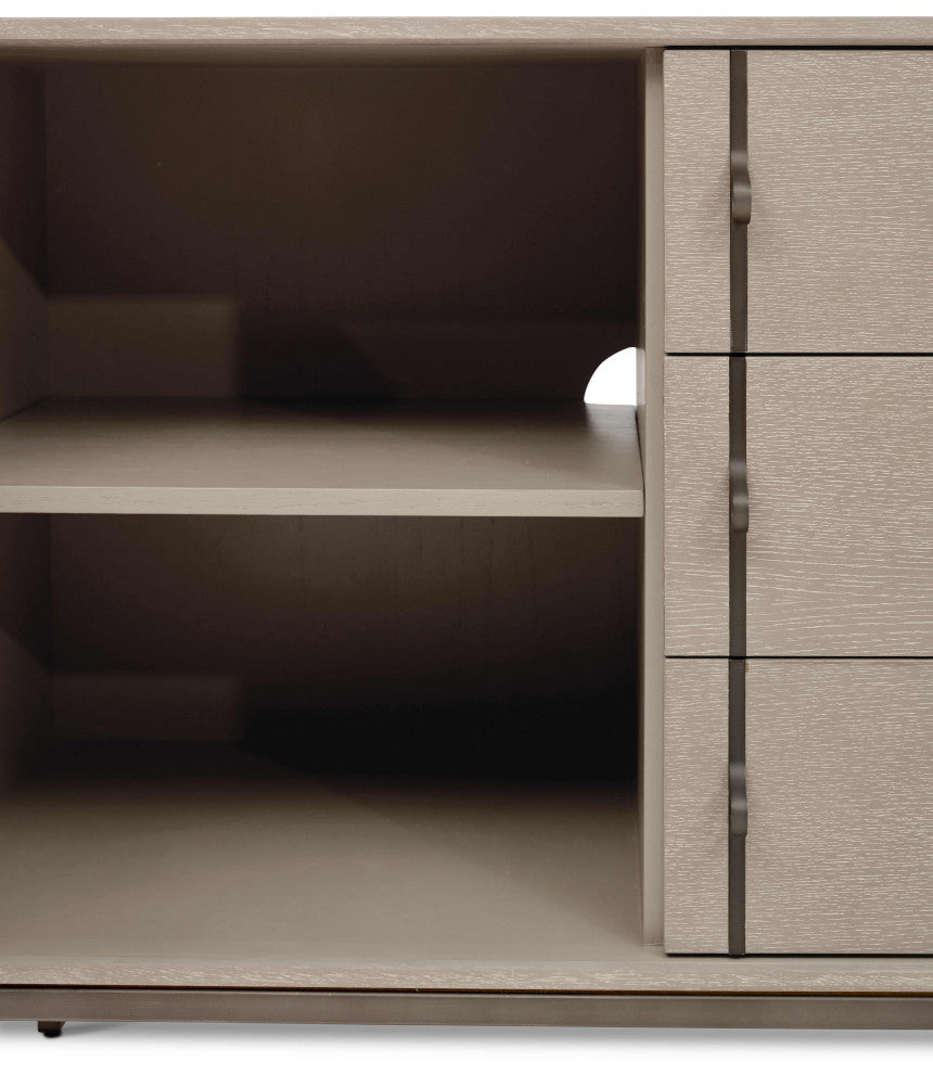 Holly Buffet, Taupe Gray, Gun Metal