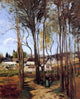 Camille Pissarro A Village Through the Trees, Gallery Wrapped Canvas, 20"x25"