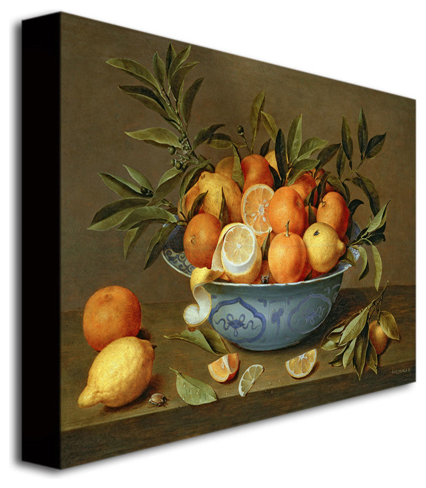 'Still Life with Oranges' Canvas Art by Jacob van Hulsdonck