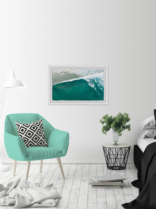 "Riding the Wave" Framed Painting Print, 18"x12"