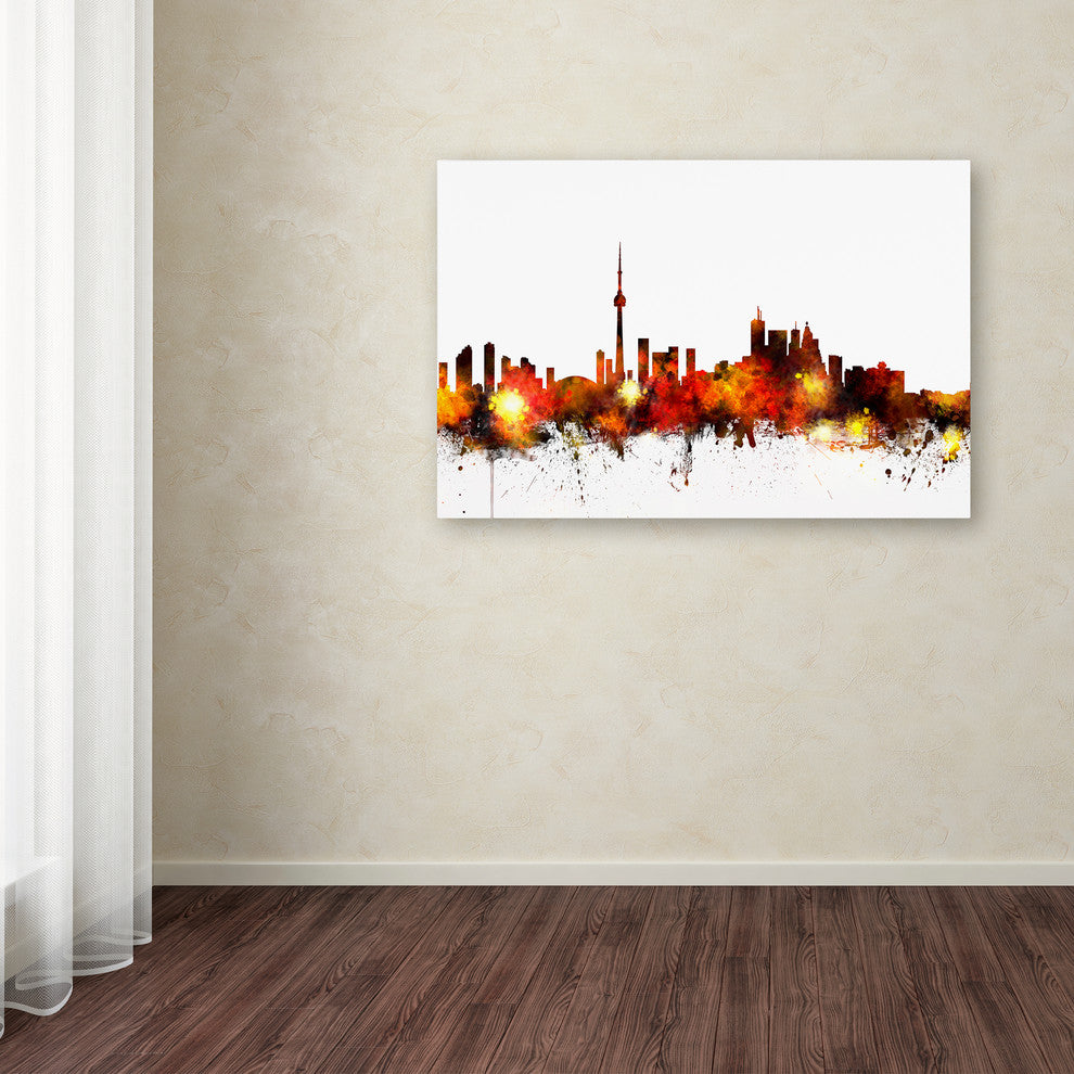 "Toronto, Canada Skyline III" Canvas Art by Michael Tompsett