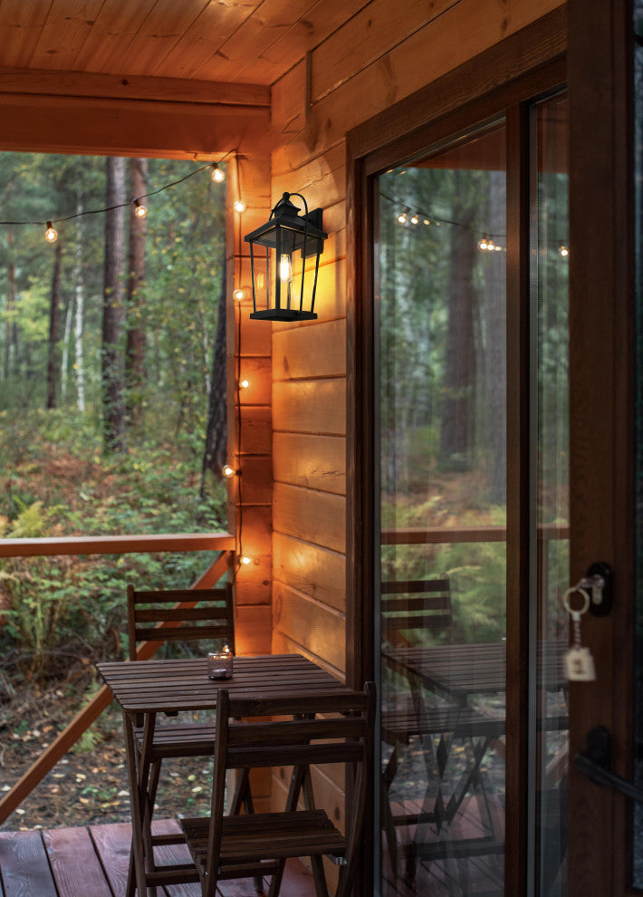 Home Living 20" Outdoor Wall sconce, Black